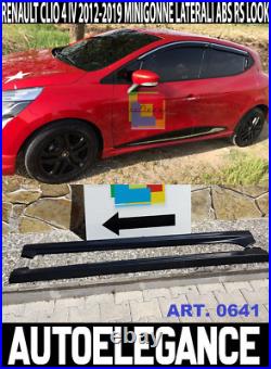 0641 Renault Clio 4 2012-2019 5 Portes Mini-Jupes Latéral ABS Rs Sport Top