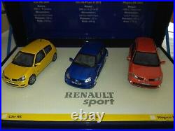 1/43 Coffret Renault Sport Clio 2 RS Megane 2 RS Clio V6 UH ref 7711227756