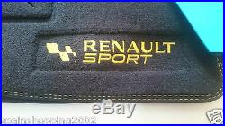 4 Tapis De Sol Textile Renault Sport Clio III 3 Rs Gt Original Oem
