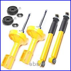 4X Amortisseurs Sport Gaz Avant Arrière + Pallier Pour Renault Clio 2 58MM