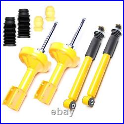 4x Amortisseurs Sport À Gaz Arrière + Capuchons De Poussière Pour Renault Clio 2