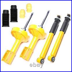 4x Amortisseurs Sport À Gaz Arrière + Capuchons De Poussière Pour Renault Clio 2
