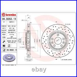 BREMBO Sport Disques + Xtra Revêtements Avant Convient pour Renault Clio 4 1.6