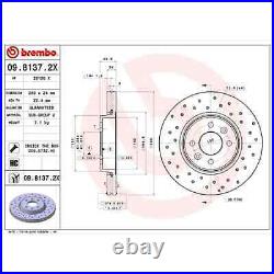 BREMBO Sport Disques de Frein + Revêtements Avant Convient pour Renault Clio 5 V