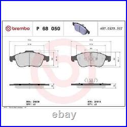 BREMBO Sport Disques de Frein + Revêtements Avant Convient pour Renault Clio 5 V