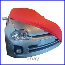 Bâche de protection compatible avec Renault Clio V6 Sport pour intérieur Rouge