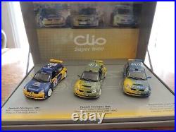 COFFRET RENAULT SPORT CLIO SUPER 1600 RALLYE 1/43 UNIVERSAL HOBBIES 3 clio