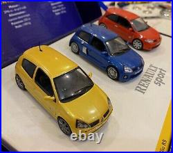 Coffret Renault Sport Clio RS Clio V6 Megane RS Universal Hobbies 1/43