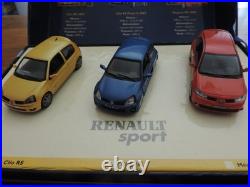 Coffret Renault Sport Clio Rs 2004 Clio V6 Phase 2 2003 Megane Rs 2004 Uh 1/43