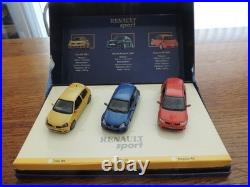 Coffret Renault Sport Clio Rs 2004 Clio V6 Phase 2 2003 Megane Rs 2004 Uh 1/43