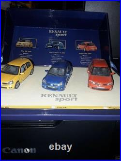 Coffret Renault Sport Clio Rs 2004 Clio V6 Phase 2 2003 Megane Rs 2004 Uh 1/43