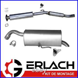 Echappement silencieux pour Renault Clio II 2.0 16V Sport 2001-2005 7583