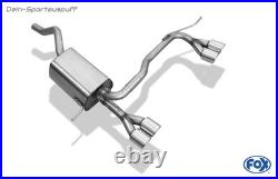 FOX Acier Inoxydable Duplex Échappement Sport Renault Clio 4 GT-Line 2x76mm Rond