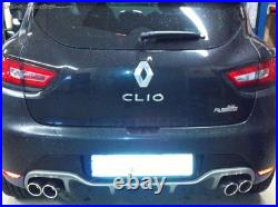 FOX Acier Inoxydable Duplex Échappement Sport Renault Clio 4 RS 2x80mm Biseauté