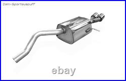 FOX Acier Inoxydable Échappement Sport Renault Clio 4 Gt-Ligne 2x76mm Rond Roulé