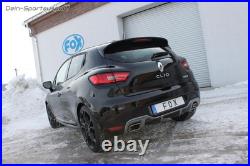 FOX Duplex Échappement Sport Renault Clio 4 RS Droite-Gauche Pour Orig. Sortie