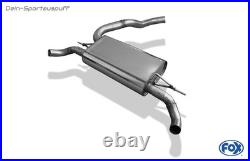 FOX Duplex Échappement Sport Renault Clio 4 RS Droite-Gauche Pour Orig. Sortie