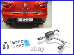 FOX Inox le Sport Échappement Duplex Renault Clio 4 Droit-Gauche Chaque 115x85mm
