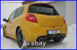 FOX le Sport Échappement Duplex Renault Clio 3 Facelift Type R 1x50mm Rond Sharp