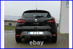 Fox Duplex Échappement Sport Renault Clio IV Gt 1.2 Tce 120 à droite / Gauche