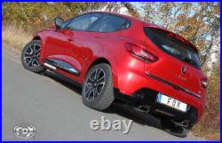 Fox Duplex Échappement Sport Silencieux pour Renault Clio IV 0.9l 66kW 1.2l 1.5l