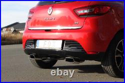 Fox Duplex Échappement Sport Silencieux pour Renault Clio IV 0.9l 66kW 1.2l 1.5l