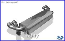 Fox Duplex Sport Échappement Renault Clio 2 Type B V6 2x76mm Rond Enroulé Droit