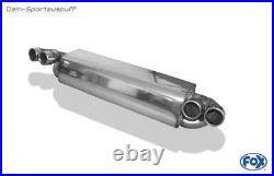 Fox Duplex Sport Échappement Renault Clio 2 Type B V6 2x76mm Rond Enroulé Droit