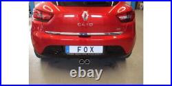 Fox Inox Échappement Sport ESD Renault Clio IV 0.9l 1.2l 1.5lD Centré 2x76mm