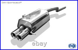 Fox Silencieux Sport Renault Clio 2 Type B 2.0L 16V 2x80 Rond Avec Abs