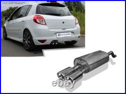 Fox Silencieux Sport Renault Clio 3 GT Type R 2x90 Incliné Avec Abs