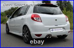 Fox Silencieux Sport Renault Clio 3 GT Type R 2x90 Incliné Avec Abs