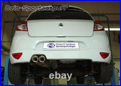 Fox Silencieux Sport Renault Clio 3 GT Type R 2x90 Incliné Avec Abs