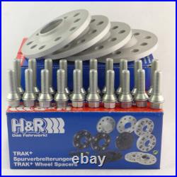 H&R Élargissement 32/32mm Argent pour Renault Clio Sport Rs Tasse Type R