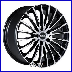 Jantes Roues Mak Fatale Pour Renault Clio Sport Rs 7.5x17 5x108 Ice Black V V3a
