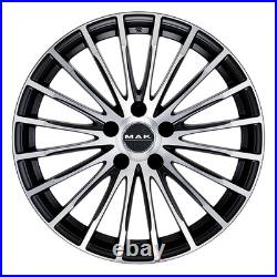 Jantes Roues Mak Fatale Pour Renault Clio Sport Rs 7.5x17 5x108 Ice Black V V3a