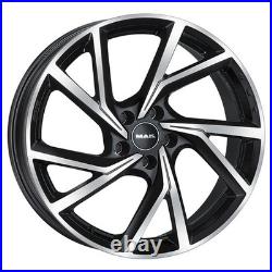 Jantes Roues Mak Kassel Pour Renault Clio Sport Rs 7x17 5x108 Black Mirror Oom