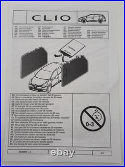 Jeu de pare-soleil latéraux arrière Renault Clio IV Sport Tourer 2012-2019