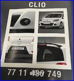 Kit carrosserie sport Noir RENAULT CLIO III ph 2 (becquet+diffuseur+2 antibrd.)