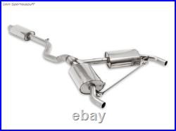 Milltek Duplex Système d'échappement sport depuis la Cat. Renault Clio 3 2.0l Rs