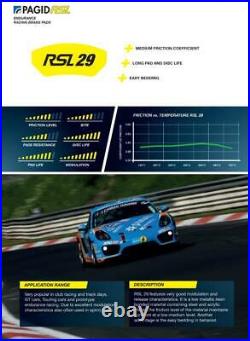 Pagid RSL29 Plaquette Frein Arrière pour Renault Mégane II Sport & Clio Cup