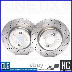 Pour Renault Clio 2.0 Sport 197 200 Avant Arrière Foré Plaquettes Disques