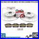 Pour Renault Clio Sport 197 200 ABS Arrière Roulement Perforé Frein Disques Pads