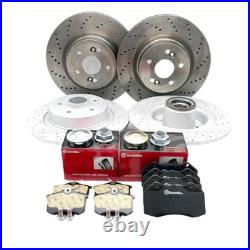 Pour Renault Clio Sport 197 200 F1 Avant Arrière Foré Frein Brembo Disques Kit