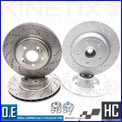 Pour Renault Clio Sport 2.0 Rs 16V 197 200 Avant Arrière Perforé Frein Disques