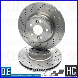 Pour Renault Clio Sport 2.0 Rs 16V 197 200 Avant Arrière Perforé Frein Disques