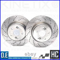 Pour Renault Clio Sport 2.0 Rs MK3 197 200 avant Et Arrière Perforé Frein X 4