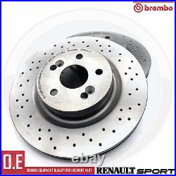 Pour Renault Clio Sport Rs 197 MK3 Avant Perforé Brembo Frein Disques & Patins