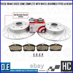 Pour Renault Clio Sport Rs 2.0 16V 197 200 Arrière Perforé Frein Brembo Disques