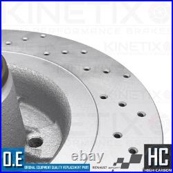 Pour Renault Clio Sport Rs 2.0 16V 197 200 Arrière Perforé Frein Brembo Disques